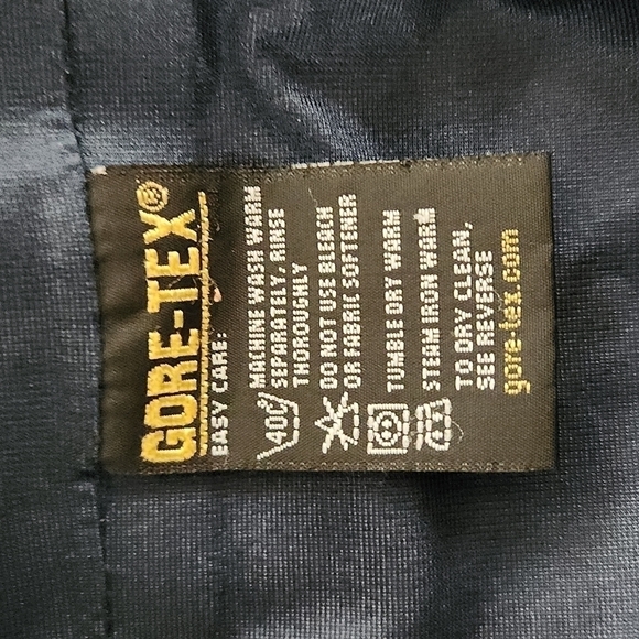 CABELA'S Gore-Tex Blue & Gray Windbreaker Jacket - Picture 8 of 11
